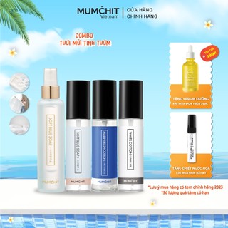 Combo Xịt Thơm Vải Và Body Mist MUMCHIT Tươi Mới Tinh Tươm 70ml và 105ml
