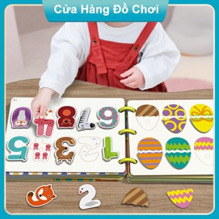 Học Liệu Bóc Dán Montessori Thông Minh Đồ Chơi Giáo Dục Sớm Cho Bé Tái Dùng Nhiều Lần - Bộ Chữ Số Nam Châm