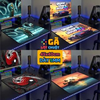 Lót chuột FPS chuyên game, tấm lót chuột 45x40cm độ dày 5mm bề mặt mượt mà da dạng mẫu mã
