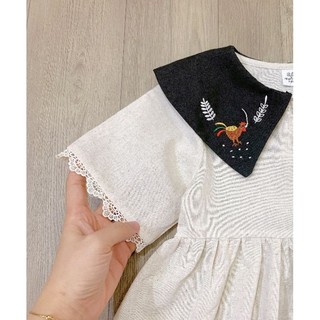 (BomoHouse - Melisa) Đầm linen bé gái (12-40 kg)