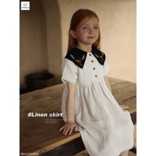 (BomoHouse - Melisa) Đầm linen bé gái (12-40 kg)