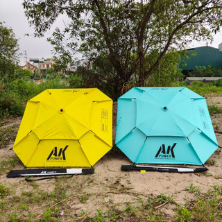 Ô dù câu cá ak 2 tầng, ô hình bát giác chống tia uv , chống thấm cao cấp 2m4-2m6