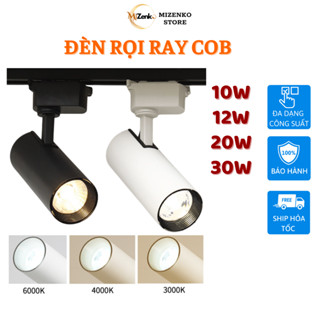Đèn Rọi Ray Ống Bơ MIZENKO R123 Đủ Màu Ánh Sáng 10w/ 12w/ 20w/ 30w Trang Trí Shop (Chưa Ray)