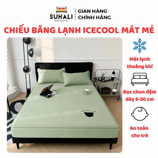 Chiếu băng lạnh giá rẻ - chiếu điều hoà ice cool latex bộ 3 món Suhali