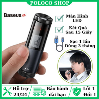 Máy Đo Nồng Độ Cồn Baseus Digital Alcohol Tester - Chỉ Sau 15s Hiển Thị Chính Xác Nồng Độ Cồn - Bảo Hành 12 Tháng