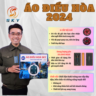 (SỈ 6XX )Áo Điều Hòa Công Nghệ Nhật Bản, 4 quạt, pin khủng 50,000 MHA