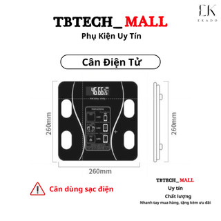 Cân Điện Tử sức khoẻ Kết Nối Bluetooth Phân Tích Chỉ Số Cơ Thể TB28 EKADO