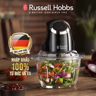 Máy Xay Mini Russell Hobbs 24662-56 Công Suất 200W Màu Đen, nhỏ gọn, dung tích 1l, 1 đổi 1 trong 12 tháng