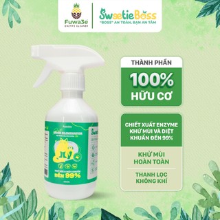 Xịt khử mùi chó mèo sweetieboss hữu cơ khử khuẩn, mùi hôi mùi nước tiểu cho thú cưng thơm lâu 300ml