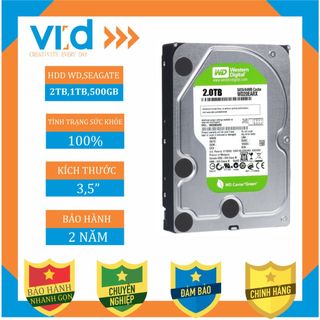 Ổ Cứng HDD cho PC,CAMERA 3.5inch 500GB | 1TB | 2TB - Western , Seagate - Hàng tháo máy - BH 24 tháng !!!