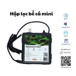 Hộp lọc thùng mini cho bể cá kích thước nhỏ, bể cá văn phòng