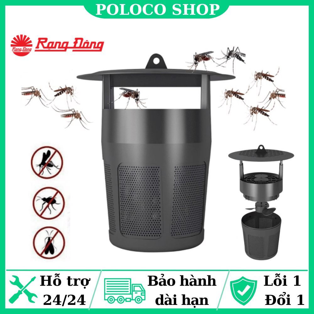 Đèn Bắt Muỗi Rạng Đông - Máy Bắt Muỗi Thông Minh - Chỉ Sau 1 Đêm Bắt - Không Gây Tiếng Ồn - Không Mùi Khét - Chính Hãng