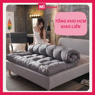 Nệm Topper dày 7cm tấm topper tiện nghi cao cấp không lo bị xẹp gấp gọn gàng khi không sử dụng