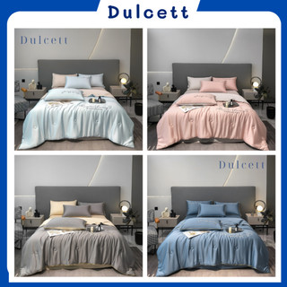 Bộ chăn ga Phi Lụa chăn hè Romantic City Home - Set 4 món nhập khẩu cao cấp.