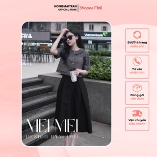  Chân váy đen dáng dài thanh lịch phong cách thời trang Hong Mai Tran ST13418 