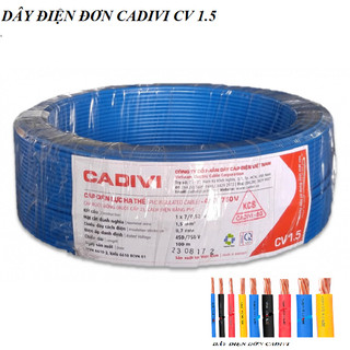 DÂY ĐIỆN ĐƠN CADIVI 1.5 - 100 MÉT