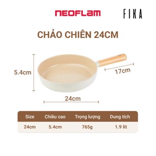 [Hàng chính hãng] Chảo chiên chống dính bếp từ cao cấp Fika Neoflam 24cm. Made in Korea. Hàng có sẵn