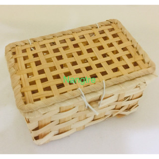 Hộp chữ nhật mini tre đan - Hộp quà tặng tre đan thân thiện bảo vệ môi trường