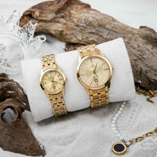 Đồng hồ Omega  nam nữ lịch ngày mặt tròn có lịch