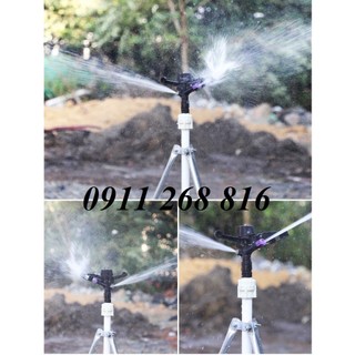Béc phun mưa cánh đập trung RS5035 2 tia chân ren 27mm Béc tưới cây, vòi tưới phun mưa cánh đập 2 tia béc bán kính lớn