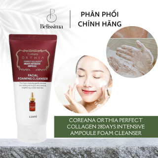 Sữa Rửa Mặt Collagen Orthia Coreana Orthia Perfect Collagen 28Days Intensive Ampoule Foam Cleanser Thương hiệu: Coreana