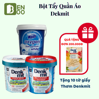 Bột Tẩy Trắng Quần Áo Denkmit Oxi Power Hộp 750gr, Tẩy Sạch Các Vết Bẩn Cứng Đầu Trên Quần Áo Trắng, Quần Áo Màu, HànĐầu