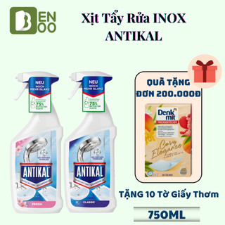 Chai Xịt tẩy rửa đa năng Antikal Classic chống ăn mòn, tẩy cặn canxi thiết bị nhà vệ sinh Vòi sen Đồ dùng inox Vách kính