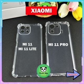 Ốp xiaomi mi 11 / 11 pro / 11 lite bảo vệ cam, chống sốc, trong suốt, silicon