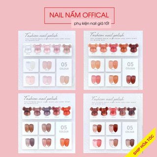 Set sơn thạch vendeeni 5 màu cao cấp hàng Japan chai 15ml tặng kèm bảng màu