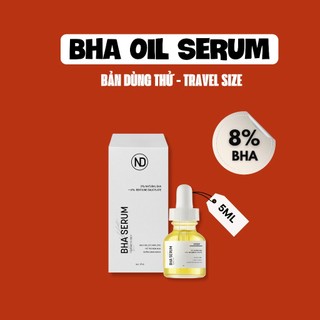 Serum Giảm Mụn , Tẩy Tế Bào Chết BHA Serum Oil By ND 8% 5ml