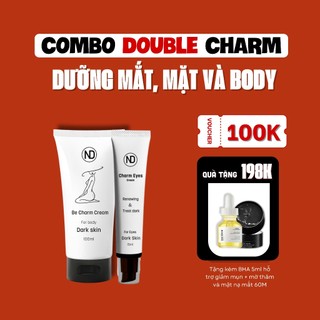 Combo 1 Tuýp Kem Giảm Thâm BeCharm 100ml & 1 Tuýp Kem Giảm Thâm Mắt Eyes Charm 15ml  