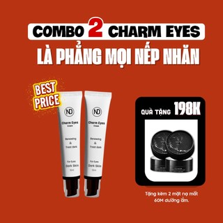  COMBO 2 Tuýp Kem Giảm Quầng Thâm Eyes Charm 15ml Tặng Kèm 2 Mặt Nạ Mắt BIOAQUA