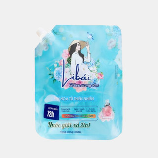 Túi nước giặt xả libái Hương Cỏ Hoa Sương Sớm 2.5Kg( Túi Xanh ) Mã:SC1812