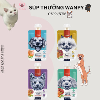 Súp thưởng wanpy nắp vặn thơm ngon cho chó - 90g