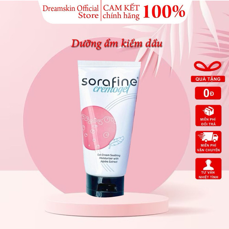Kem dưỡng ẩm cho da nhờn, mụn Sorafine Cremogel