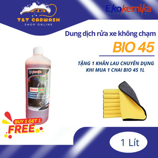 [1L] EKOKEMIKA BIO45 - Dung dịch rửa xe không chạm BIO45