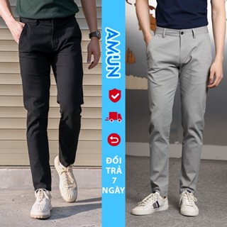 Quần Kaki dài Nam Chất Đẹp Dáng Âu Co Dãn Slimfit màu đen xanh dáng ôm gọn big size 28-36 cao cấp Avocado