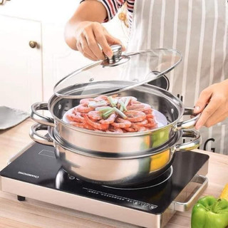 NỒI HẤP INOX 2 TẦNG ĐA NĂNG