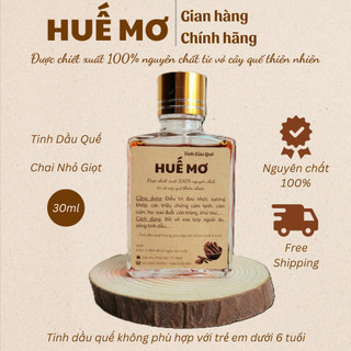  Tinh dầu Quế nguyên chất HUẾ MƠ - Giảm đau nhức xương khớp cảm cúm đuổi côn trùng khử mùi - 30ml 