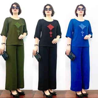 Bộ Đũi Tơ Trung Niên - Bộ Đồ tay lỡ quần dài cho mẹ cho bà