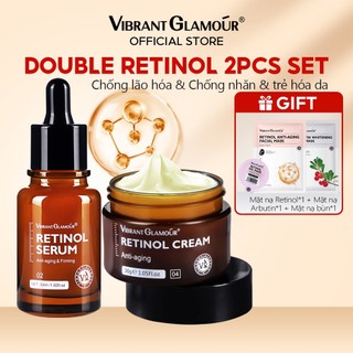【Mua 2 Tặng 5】Bộ Tinh Chất Và Kem Retinol VIBRANT GLAMOR Chống Lão Hóa & Giảm Nhăn & Làm Trắng Da, Sáng & Săn Chắc