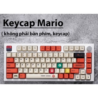 Keycap bàn phím Mario đỏ với chất liệu PBT profile Cherry dành cho các dòng bàn phím cơ 126 phím