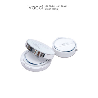 Phấn Nước Cushion Cao Cấp Vacci SPF 50 Mỏng Nhẹ Tự Nhiên Che Khuyết Điểm 13x2g (Có lõi thay thế)