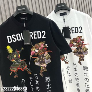Áo Phông Nam DSQ Samurai in Chữ Nhật Bản, Áo Thun Unisex Dsquared2 Ninja Nhật Bản Form Rộng Siêu Hot 2024.