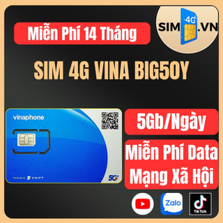[TẶNG CHỌC SIM] Sim 4G Vinaphone U1500/ BIG50Y/ FHAPPY/ TD49/ D219/D159V - Sim Trọn Gói 1 Năm Không Cần Nạp Tiền