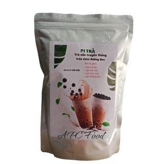Set trà sữa trân châu đường đen