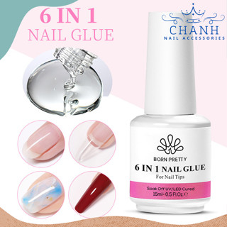 Gel Glue 6in1 Base Top Dán Móng Nối Móng Tay Chanh Nail