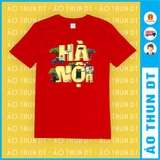 Áo thun unisex in chữ hà nội - việt nam - đủ màu, đủ size