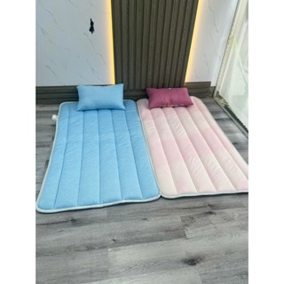 Bộ nệm em bé vải lụa mát TAKARA đế chống thấm cao cấp có đủ bộ ( gối + túi + nệm) dành cho bé đi học mầm non tiểu học A6