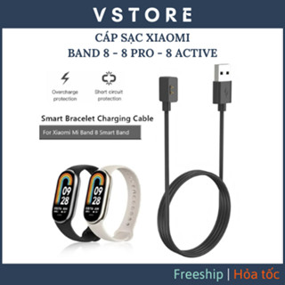 Dây sạc Xiaomi Mi band 9 8 8 Pro 8 Active Watch 5 4 3 Active trắng đen VSTORE HCM